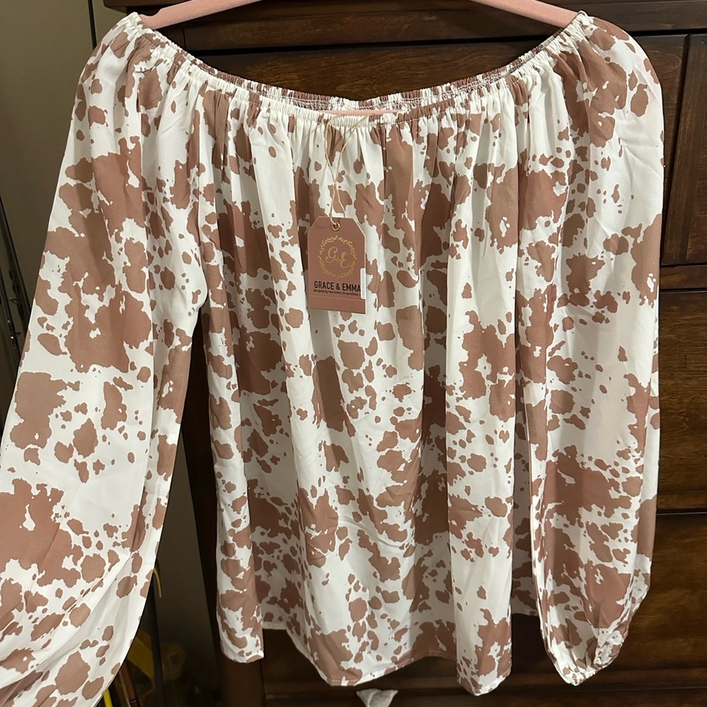 Off the shoulder blouse!
